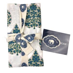 John Robshaw Blue Peacock Organic Cotton 400 Thread Count Standard Pillow Sham